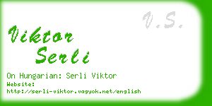 viktor serli business card